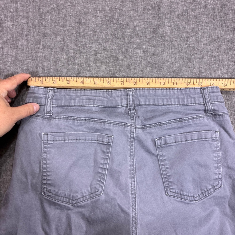 Buffalo David Bitton Skinny Jeans Womens 8/29 Gray Ankle Grazer Mid-Rise - Picture 9 of 13